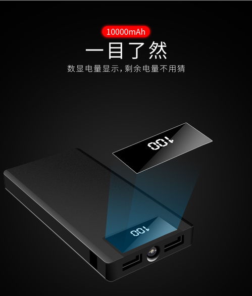 FIF 福卡商城 新款便攜手機充電寶，10000毫安超薄移動電源的智能之選